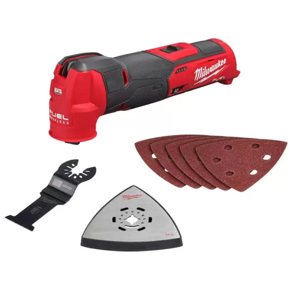 Milwaukee M12 FUEL 12-Volt Lithium-Ion Cordless Oscillating Multi-Tool and Jobsite Radio with two 3.0 Ah Batteries