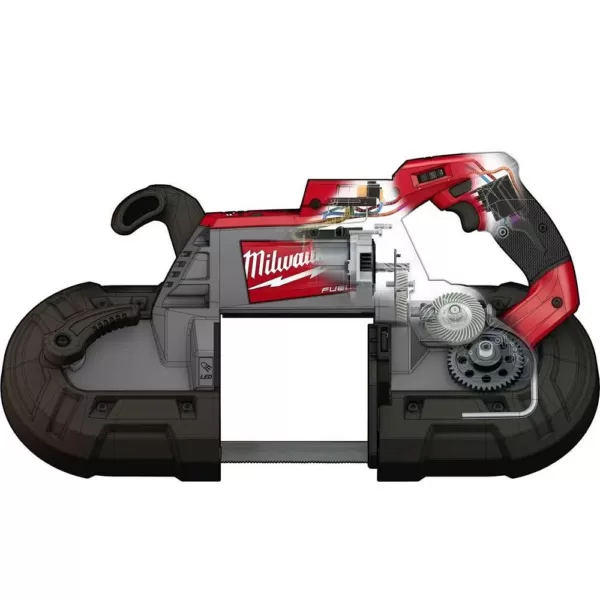 Milwaukee M18 FUEL 18-Volt Lithium-Ion Brushless Cordless Deep Cut Band Saw and Reciprocating Saw with Two 6.0 Ah Batteries