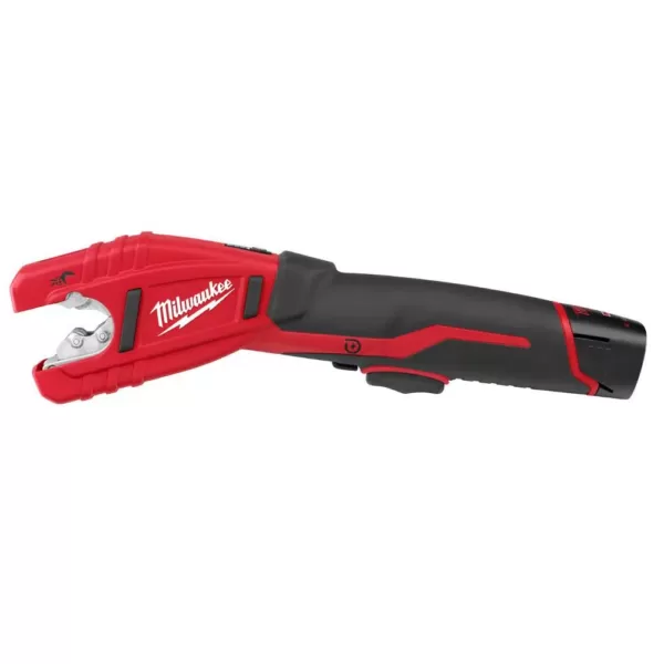 Milwaukee M12 12-Volt Lithium-Ion Cordless 1/4 in. Hex Impact and Copper Tubing Cutter Combo Kit W/ (1) 2.0Ah Battery and Charger
