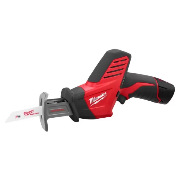 Milwaukee M12 12-Volt Lithium-Ion Cordless PVC Shear Kit W/ M12 HACKZALL Reciprocating Saw