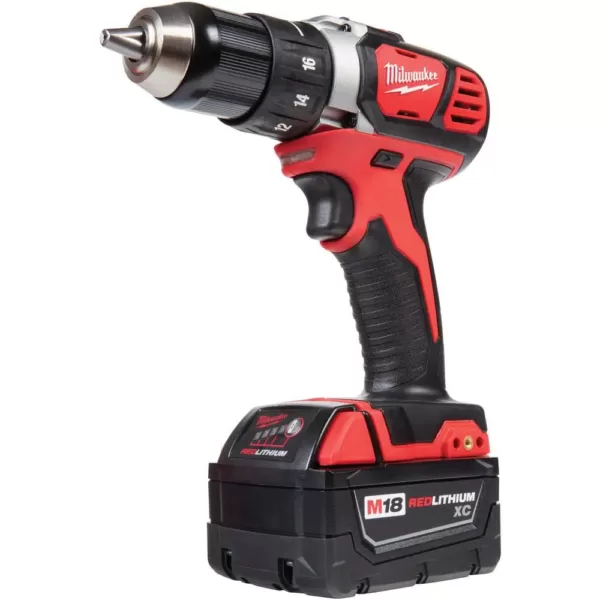 Milwaukee M18 18-Volt Lithium-Ion Cordless 1/2 in. Drill Driver Kit W/ (1) 3.0Ah Battery, Charger & Bag