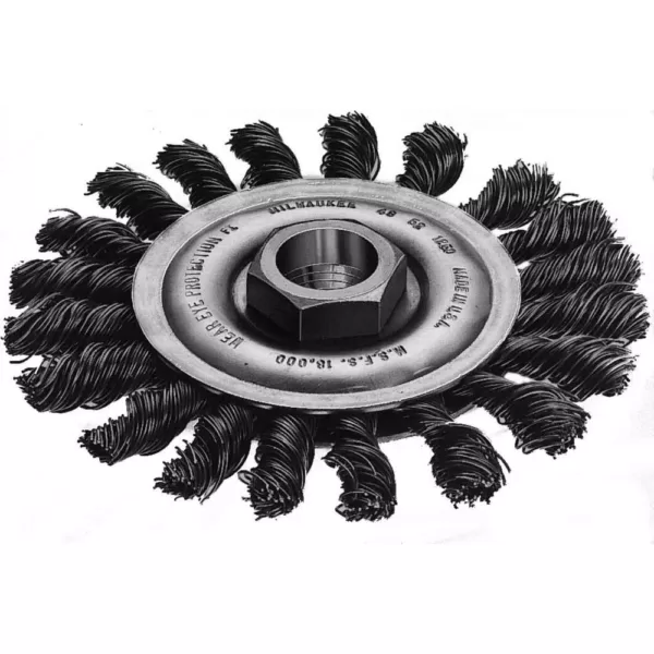Milwaukee 4 in. Carbon-Steel Full-Cable Twist Wire Wheel