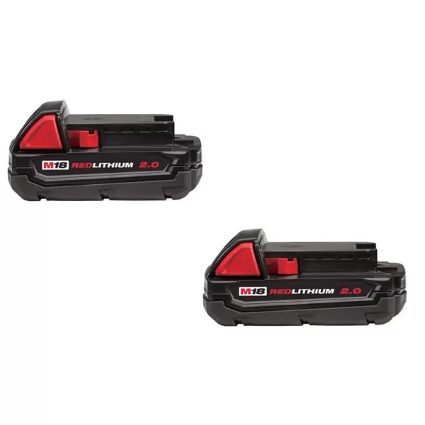Milwaukee M18 18-Volt Lithium-Ion Compact Battery Pack 2.0Ah (8-Pack)