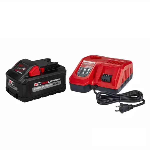 Milwaukee M18 18-Volt Lithium-Ion HIGH OUTPUT Starter Kit with XC 8.0Ah Battery and Rapid Charger