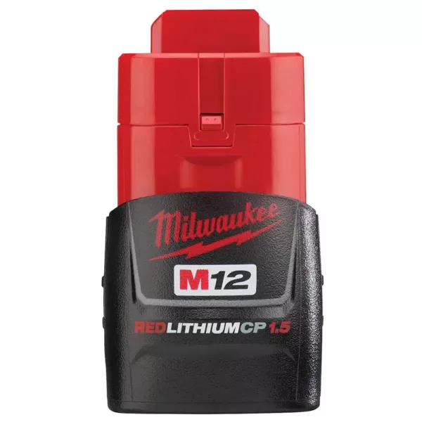Milwaukee M12 12-Volt Lithium-Ion 3.0 Ah and 1.5 Ah Battery Packs and Charger Starter Kit