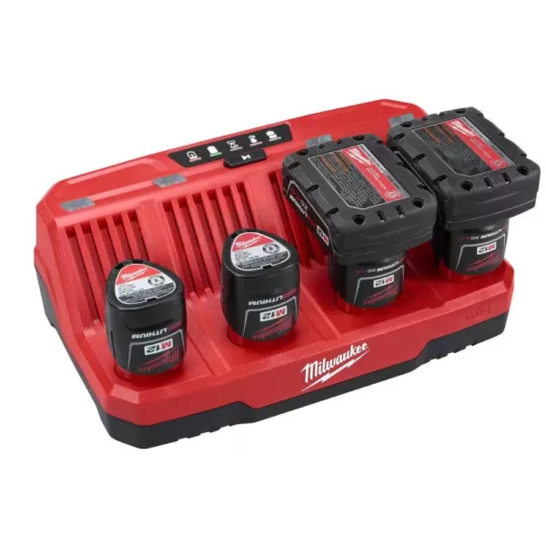 Milwaukee M12 12-Volt Lithium-Ion 4-Port Sequential Battery Charger