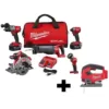 Milwaukee M18 FUEL 18-Volt Lithium-Ion Brushless Cordless Combo Kit (5-Tool) with  M18 FUEL Cordless Jig Saw