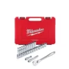 Milwaukee 1/2 in. Drive Metric Ratchet and Socket Mechanics Tool Set (28-Piece)