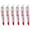 Milwaukee 6 in. 5 Teeth per in. AX Nail Embedded Wood Cutting SAWZALL Reciprocating Saw Blades (6 Pack)