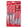 Milwaukee SAWZALL Carbide Demolition Wood and Metal Cutting Reciprocating Saw Blade Set (5-Piece)