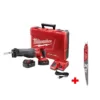 Milwaukee M18 FUEL 18-Volt Lithium-Ion Brushless Cordless Sawzall Reciprocating Saw Kit with Carbide Teeth The AX SAWZALL Blade