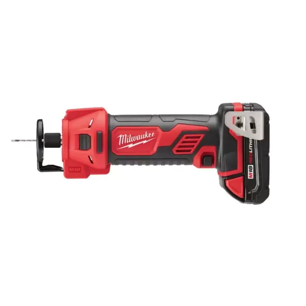 Milwaukee M18 18-Volt Lithium-Ion Cordless Rotary Cut Out Tool Kit with Two 1.5 Ah Batteries, Charger and Tool Bag