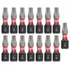 Milwaukee T25 1 in. Shockwave Impact Steel Duty Insert Bits (15-Pack)