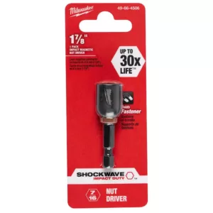 Milwaukee Shockwave 7/16 in. x 1-7/8 in. Magnetic Nut Driver