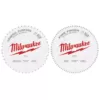 Milwaukee 12 in. x 44-Tooth and 80-Tooth Circular Saw Blade (2-Pack)