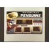 Team Sports America Pittsburgh Penguins NHL Multi-Color Scoreboard Alarm Clock