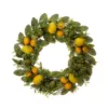 Glitzhome 22 in. D Artificial Greenery Lemon Wreath