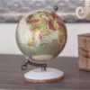 LITTON LANE 7 in. x 5 in. Modern Decorative Globe in Red and Silver