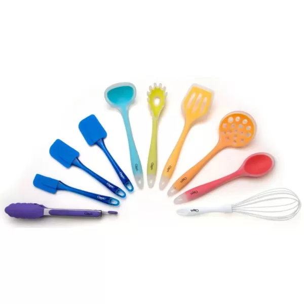 Ozeri 11-Piece All-In-One Silicone Utensil Set in Multicolor