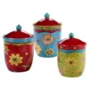 Certified International 3-Piece Tunisian Sunset Canister Set