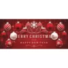 My Door Decor 7 ft. x 16 ft. Red Ornaments in Snow Christmas Garage Door Decor Mural for Double Car Garage