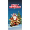 My Door Decor 36 in. x 80 in. Santa's Take off-Christmas Front Door Decor Mural