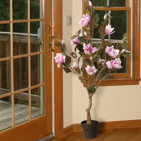 National Tree Company 48 in. Pink Magnolia Tree