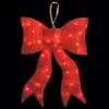 National Tree Company Pre-Lit 24 in. Red Wavy Sisal Bow
