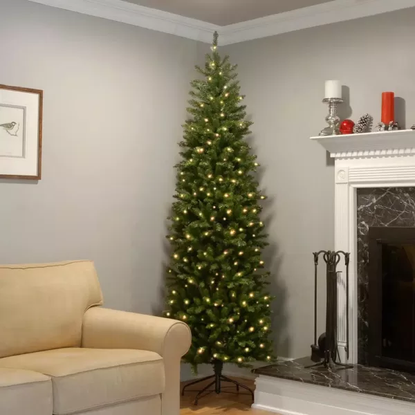 National Tree Company 7.5 ft. Kingswood Fir Pencil Artificial Christmas Tree with Clear Lights