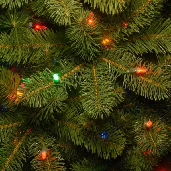 National Tree Company 7.5 ft. Feel-Real Downswept Douglas Fir Hinged Tree with 750 Multi-Color Lights