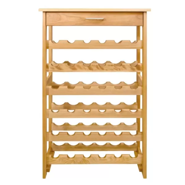 Catskill Craftsmen 36-Bottle Natural wood Floor Wine Rack