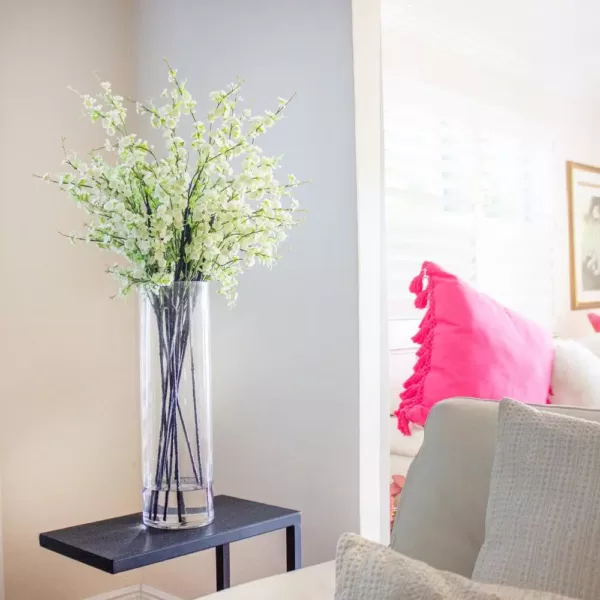 Nearly Natural Giant Cherry Blossom Arrangement in White