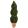 Nearly Natural 4.5 ft. High Indoor/Outdoor Double Pond Cypress Topiary Artificial Tree in Terracotta Planter