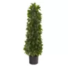 Nearly Natural 3 ft. Sweet Bay Cone Topiary Artificial Tree