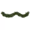 Nearly Natural 6 ft. Battery Operated Pre-lit Mixed Pine and Pinecone Artificial Garland with 35 Clear LED Lights