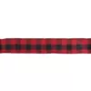 Northlight 2.5 in. x 16 yds. Red and Black Buffalo Plaid Wired Craft Ribbon