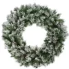 Northlight 36 in. Flocked Angel Pine with Pine Cones Artificial Christmas Wreath