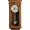 Bulova 24.25 in. H x 11.25 in. W Pendulum Chime Wall Clock