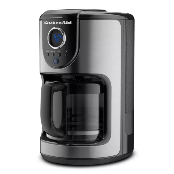 KitchenAid 12-Cup Onyx Black Drip Coffee Maker with Glass Carafe