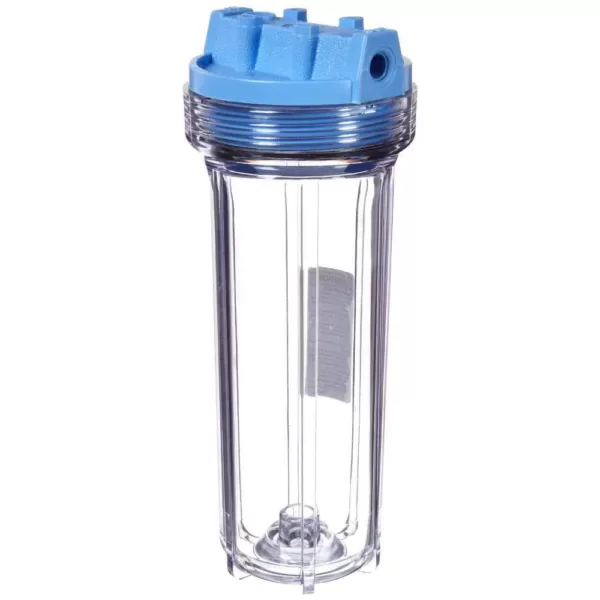 Pentek 158116 Slim Line Filter Housing - Clear/Blue