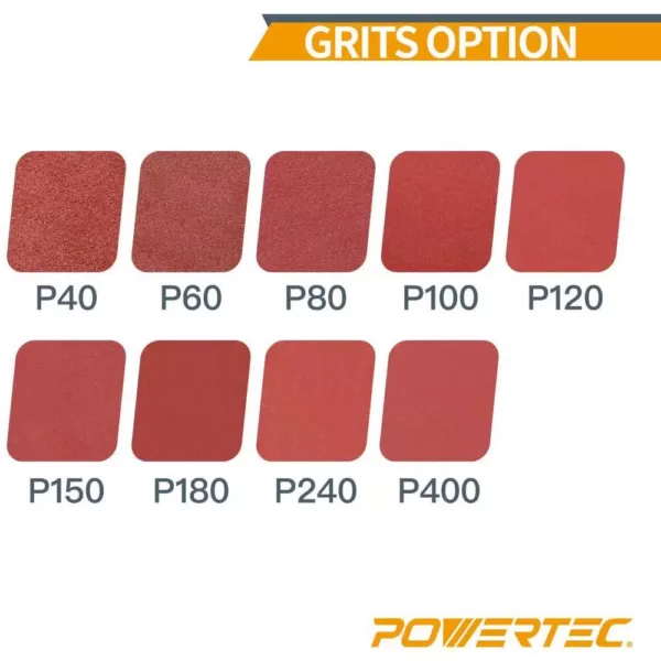 POWERTEC 6 in. x 48 in. 120-Grit Aluminum Oxide Sanding Belt (10-Pack)