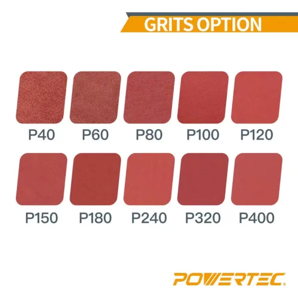 POWERTEC 3 in. x 18 in. 320-Grit Aluminum Oxide Sanding Belt (10-Pack)