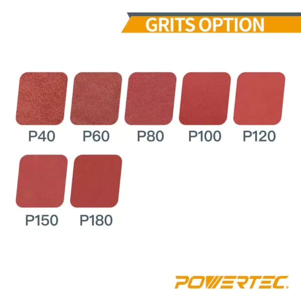 POWERTEC 2-1/2 in. x 14 in. 120-Grit Aluminum Oxide Sanding Belt (10-Pack)