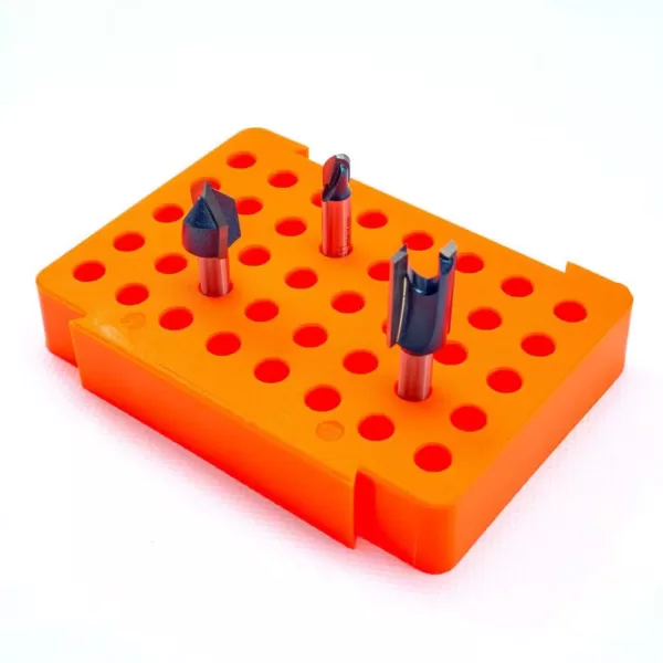 POWERTEC Router Bit Tray for 40 of 1/4 in. Shank Bits