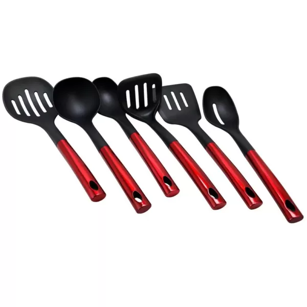 Better Chef Nylon and Stainless Steel Jutcgeb Tools in Red (Set of 6)