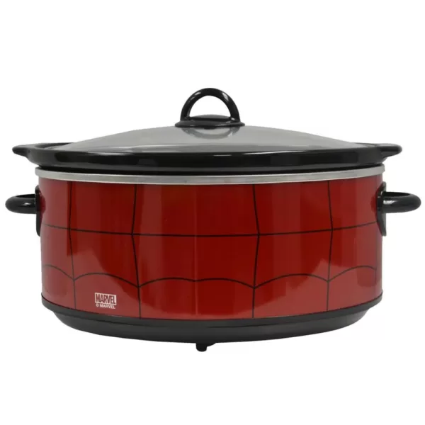 Uncanny Brands Marvel Spider-Man 7qt. Red Slow Cooker