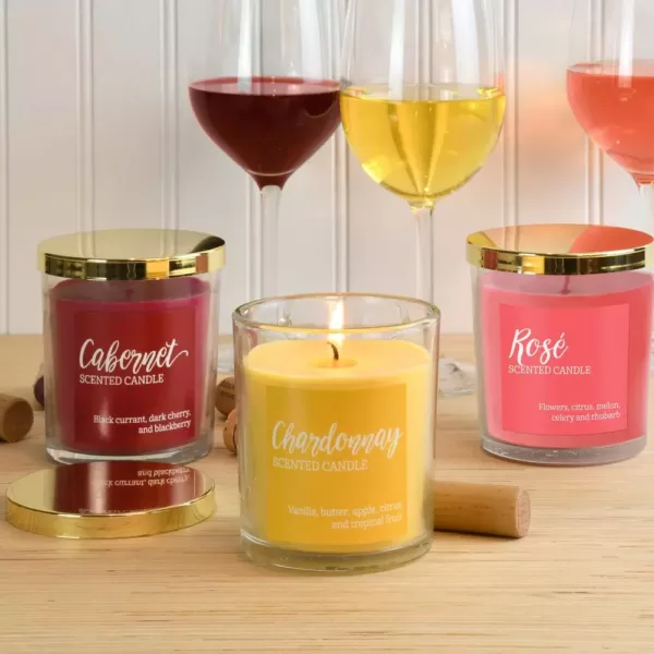 LUMABASE Scented Candles- Wine Collection (set of 3)