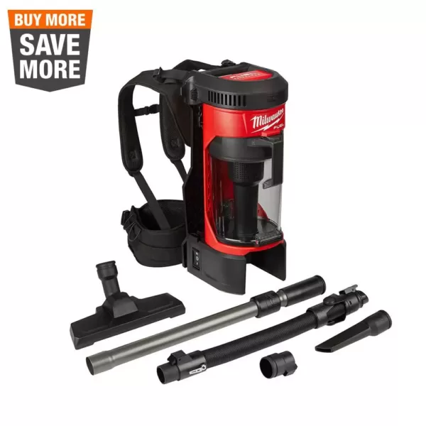 Milwaukee M18 FUEL 18-Volt Lithium-Ion Brushless 1 Gal. Cordless 3-in-1 Backpack Vacuum (Tool-Only)