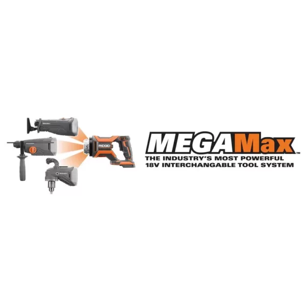 RIDGID 18-Volt OCTANE MEGAMax Brushless Power Base with Reciprocating Saw Attachment