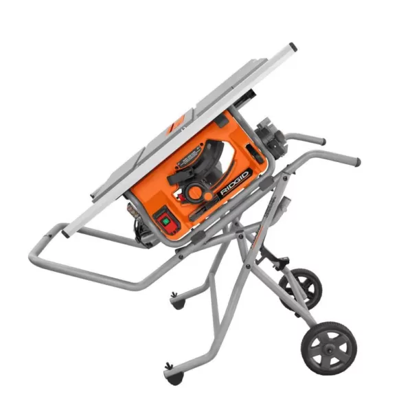 RIDGID 10 in. Pro Jobsite Table Saw with Stand XDC Depot